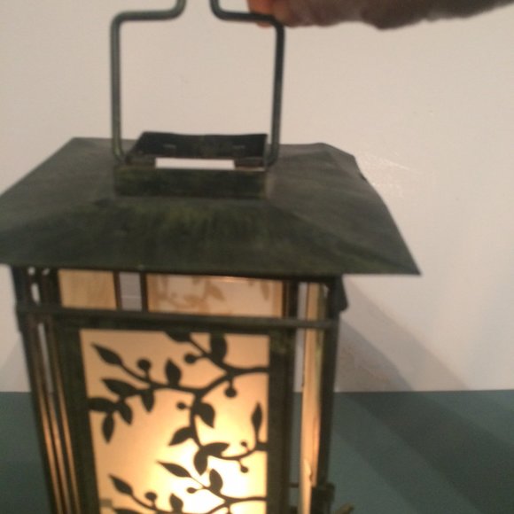 Lovely Metal and Glass large Candle Holder with door and hanger - Picture 8 of 10